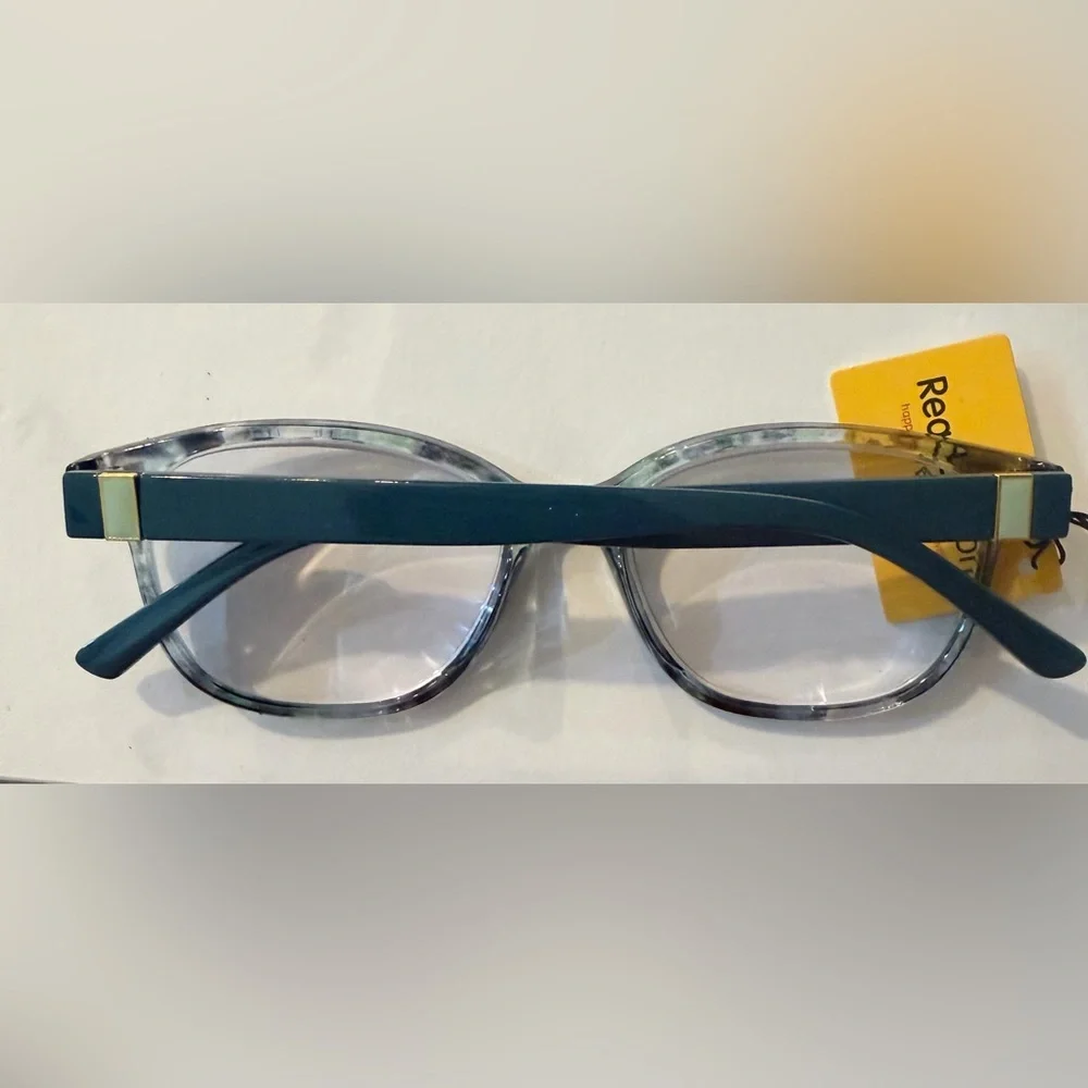 +5.00 Blue-Gray Women's Reading Glasses